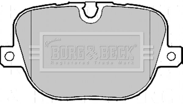 BORG & BECK Piduriklotsi komplekt,ketaspidur BBP2215